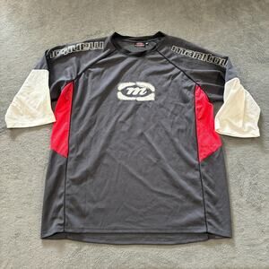 Manitou Dark Gray Lightweight Athletic 3/4 Sleeve Casual Shirt Men's Size XXL